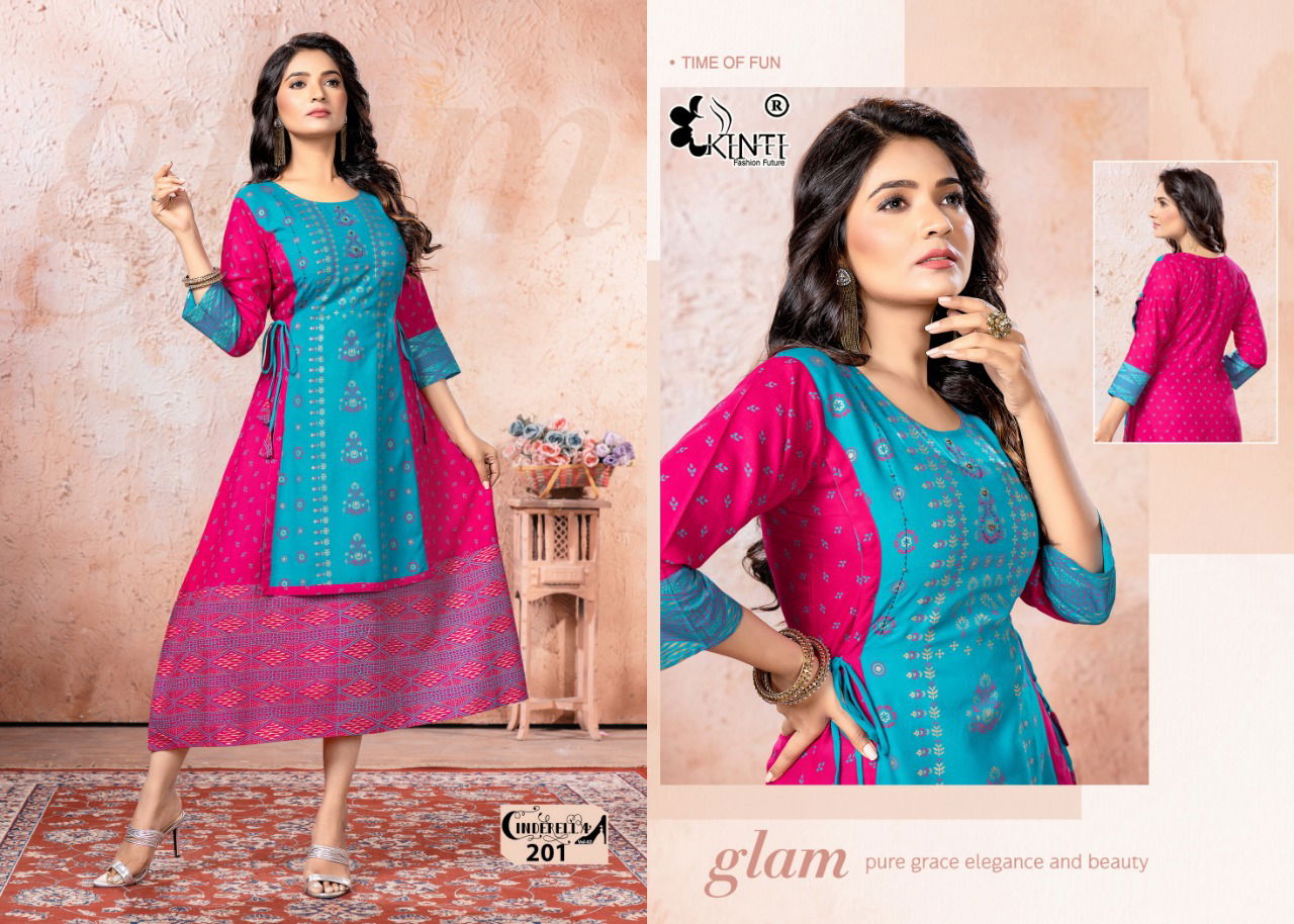  Kinti Cinderella 2 Exclusive Wear Wholesale Kurti Collection 